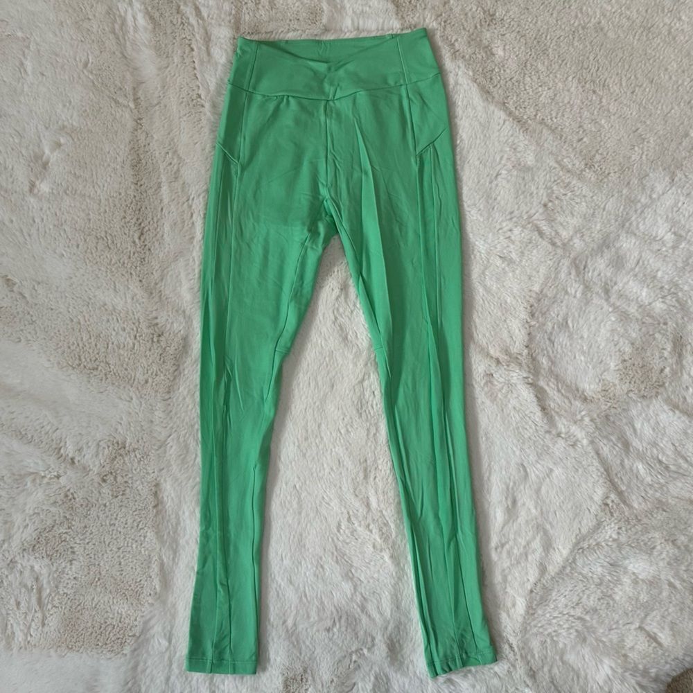 Gymshark mint green mesh sides leggings